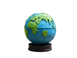 3D PRINTED EARTH GLOBE WITH RECYCLA
