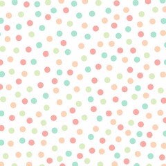 Fototapeta na wymiar AI generated illustration of a colorful polka dot patterned background for wallpapers