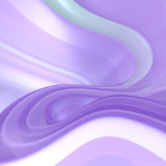 Magical waves of colorful fabric stripes in the wind abstract digital illustration. 3d rendering