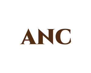 ANC Logo design vector template