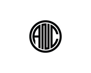 ANC Logo design vector template