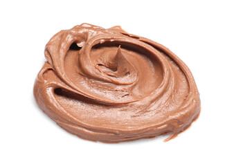 Sample of tasty nut butter isolated on white