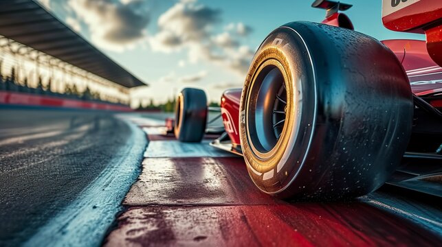 Formula 1 Car Long Exposure