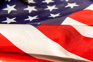 Nahaufnahme der Flagge der USA