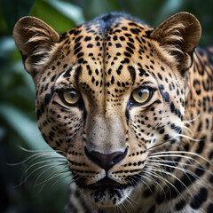 Obraz premium Close up of a leopard..