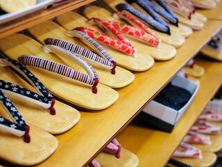 Geta Traditional Japanese sandals Souvenir handmade wooden slippers