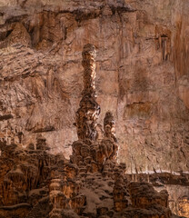 The cave Postojna Cave in Slovenia.
