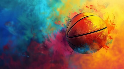 Colorful basketball background, NBA basketball poster with colorful background --ar 16:9 --v 6 Job ID: e31633d2-43c6-4ef6-af5c-9f6ce5c0bfb2