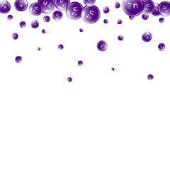 Zinc round capsules scattered randomly.