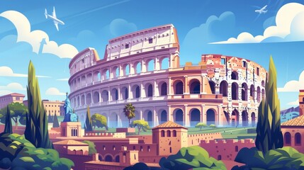 Colosseum vector illustration