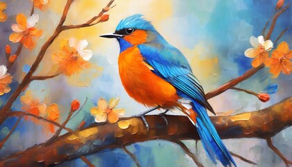 Obraz premium bird on a branch