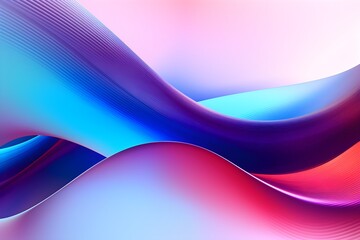Blurry glowing wave and neon lines abstract