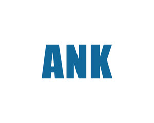 ANK Logo design vector template