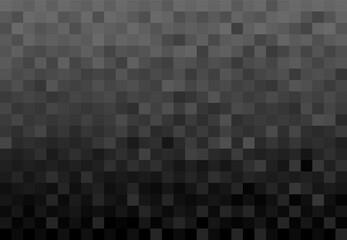 Abstract mosaic monochrome background. Censor pixel bar in black color. Blurry pixelated rectangle. Vector illustration.