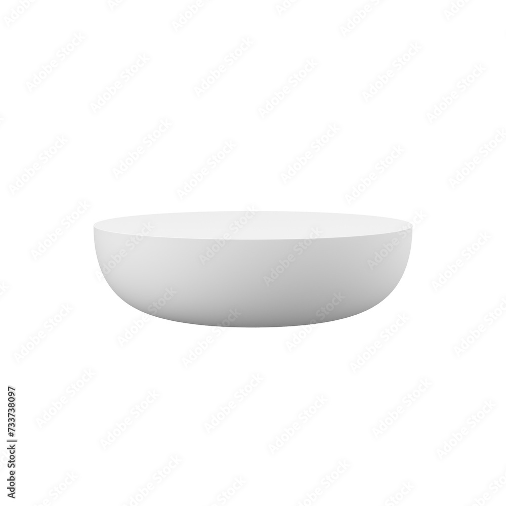 Poster empty cylinder podium 3d object transparent background. outstanding white podium for product and cos