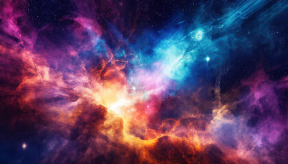 Obraz na płótnie Canvas science de l'univers et de l'espace avec galaxie colorée, des étoiles, pour arrière-plan astronomie