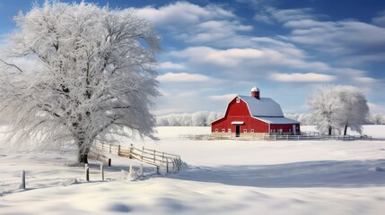 cold farm winter