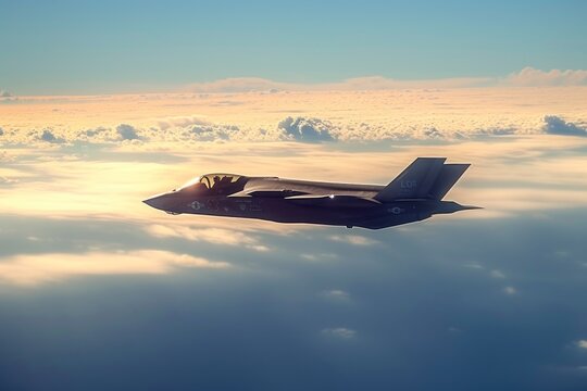 F35A fighter jet performing in the Toronto Airshow in