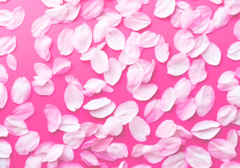 桜の花びらが舞う女性的な背景　和風素材