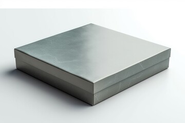 blank gray paper box with shadow for mockup