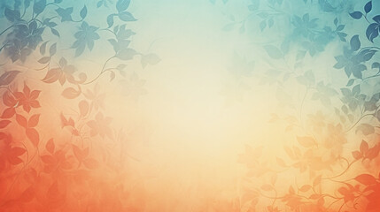 Fototapeta na wymiar Light blue orange gradient delicate background