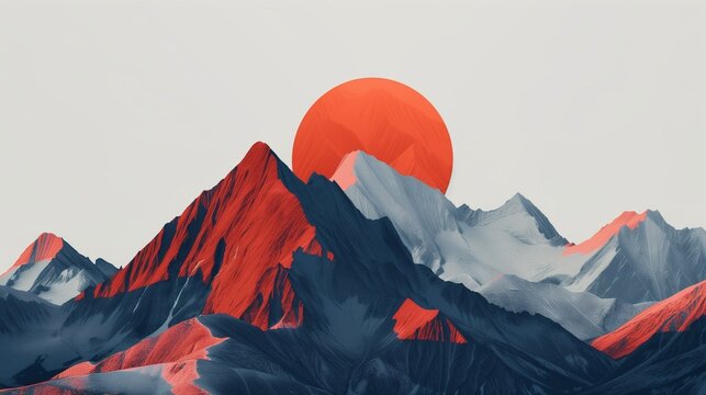 red mountain landscape