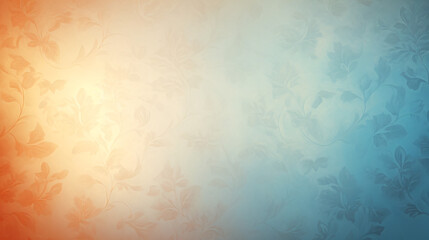 Obraz na płótnie Canvas Light blue orange gradient delicate background