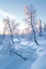 Lapland Trees in Winter