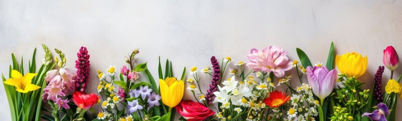 Obraz na płótnie Canvas Spring flower background . Banner