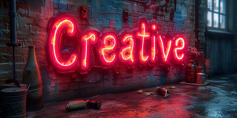 Sii creativo. Neon.