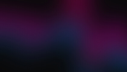 Obraz premium Dark blue and pink glowing grainy gradient background. Colorful noise texture backdrop for webpage header or banner.