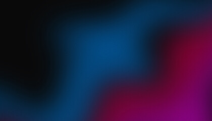 Dark blue and pink glowing grainy gradient background. Colorful noise texture backdrop for webpage header or banner.