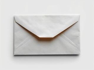 Envelope mock up, blank empty copy space paper template cut out isolated on white