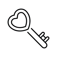 Obraz premium key icon with white background vector stock illustration