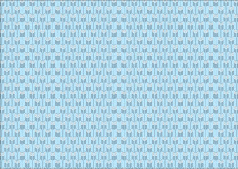 日本の伝統紋様 矢絣のシームレスパターン 青