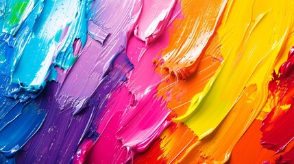 Close-Up of a Multicolored Paint Palette