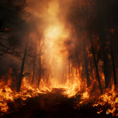 fire in the woods,,
fire in the forest