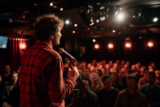 the scene at the stand-up club