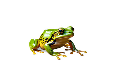 frog on white background, frog 