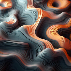 3d rendering of a wavy surface with orange and blue colors,,
Abstract wavy background Vector illustration Can be used for wallpaper web page background 