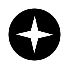 Sparkles icon vector. Twinkling stars illustration sign. Shining burst symbol. Star logo.