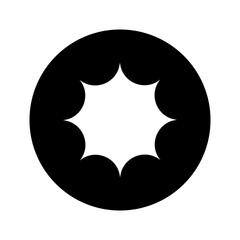 Sparkles icon vector. Twinkling stars illustration sign. Shining burst symbol. Star logo.