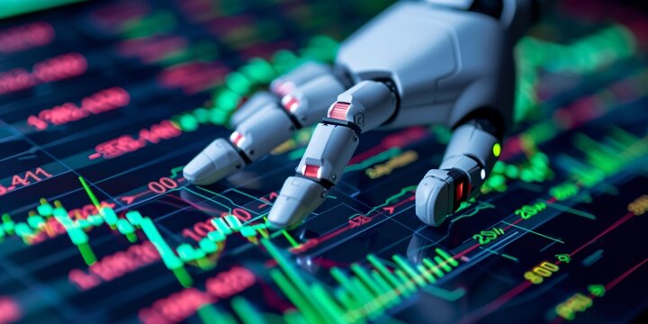 Automated trading robot using AI and neural network technology for online stock market trading.