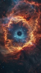 Galaxy illustration. Vertical background 