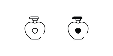 perfume icon with white background vector stock illustration