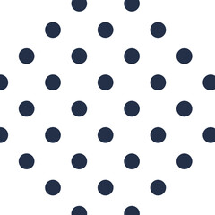 Background with large round dot. Blue dot pattern, abstract techno element for modern and retro technological design. Simple color vector pictogram isolated on white background