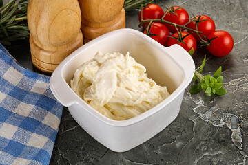 Italian delicous stracciatella cheese