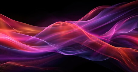 radiant scarlet energy wave. abstract background - obrazy, fototapety, plakaty