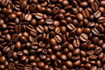 Fototapeta premium Close-up of Roasted Coffee Beans