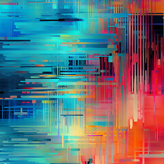 Abstract background with glitch effect. Digital pixel noise.  image.